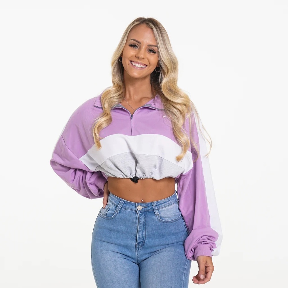 NVGTN Orchid Oversized Cropped Pullover